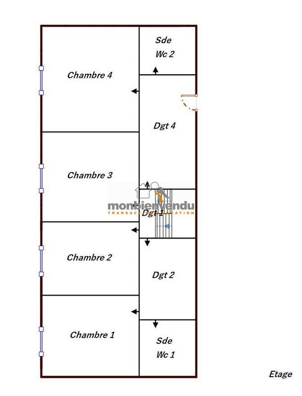 Maison - 160 m² - 8 pièces