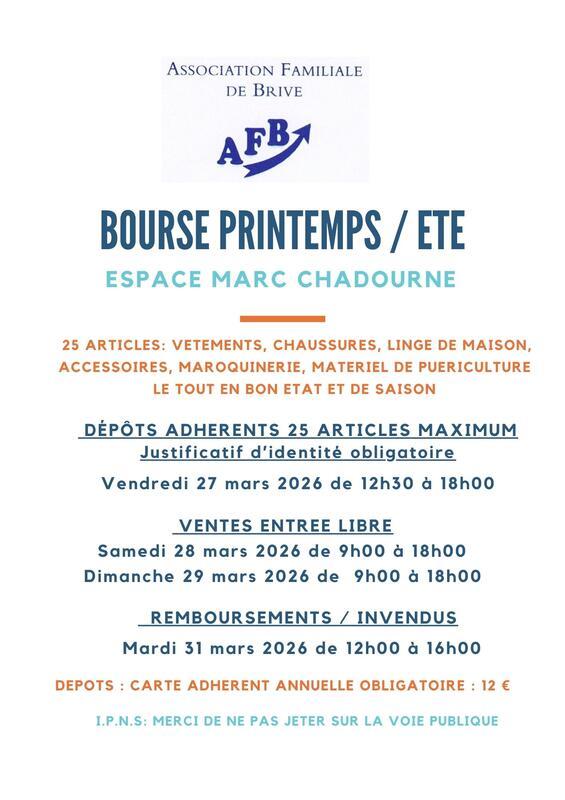 Bourse printemps-été