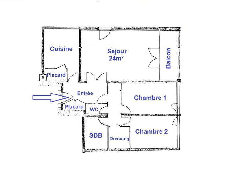 Appartement - 75 m² - 4 pièces