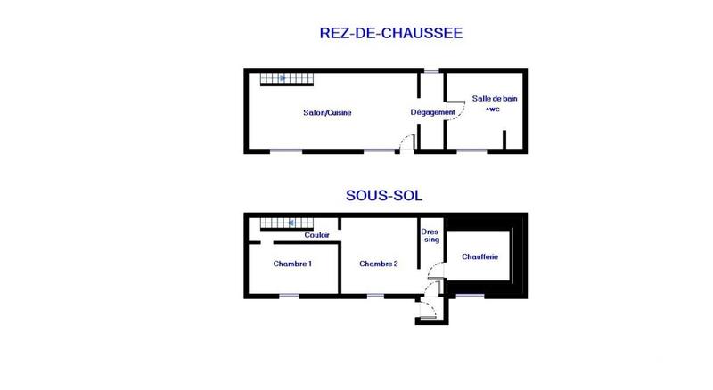 Maison - 80 m² - 3 pièces