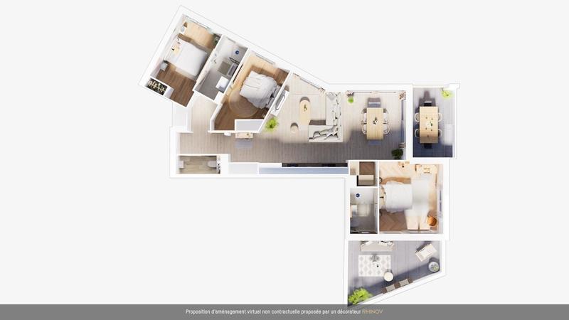 Appartement - 91 m² - 4 pièces