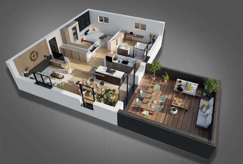 Appartement - 88 m² - 4 pièces