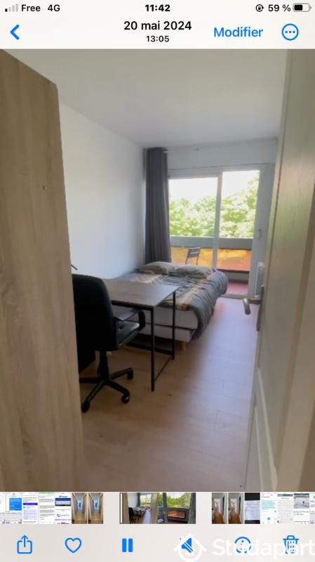 Chambre - 10 m² - 1 pièce