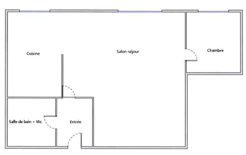 Appartement - 46 m² - 2 pièces