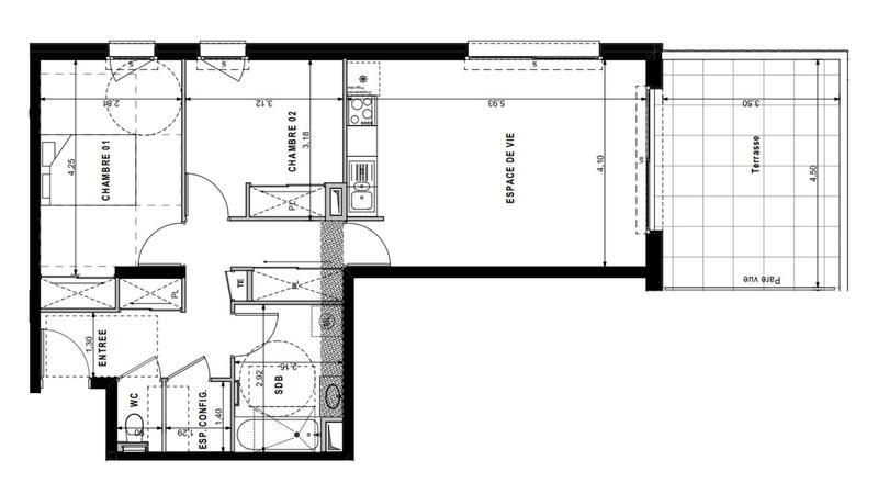 Appartement - 82 m² - 4 pièces