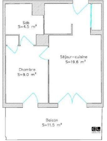 Appartement - 34 m² - 1 pièce