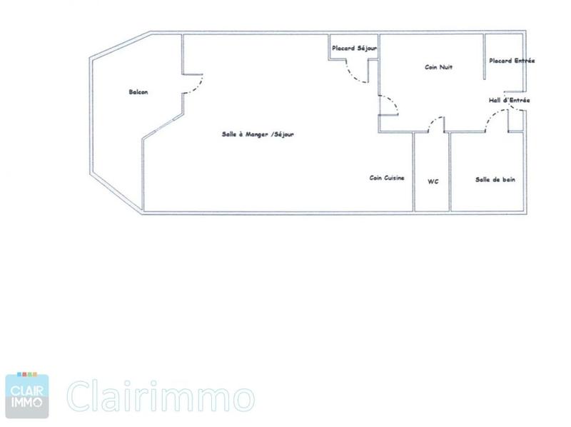 Appartement - 23 m² - 1 pièce