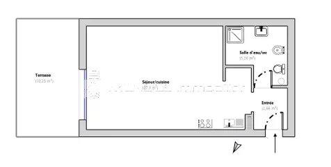 Appartement - 35 m² - 1 pièce