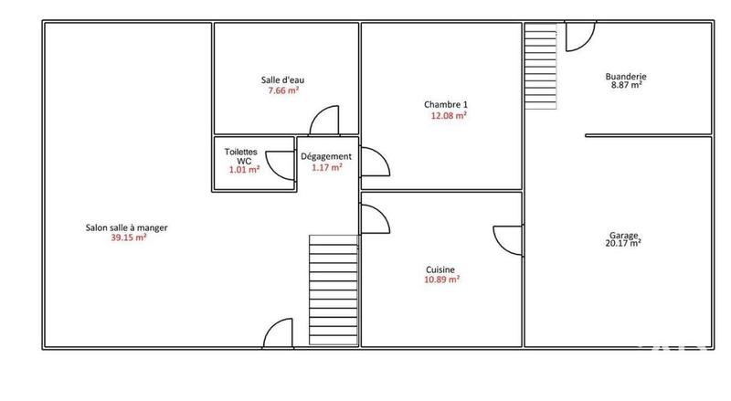 Maison - 130 m² - 5 pièces