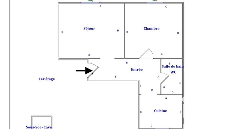 Appartement - 38 m² - 2 pièces