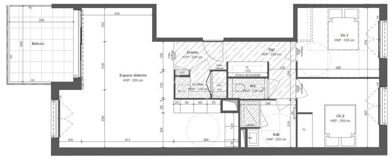 Appartement - 73 m² - 3 pièces