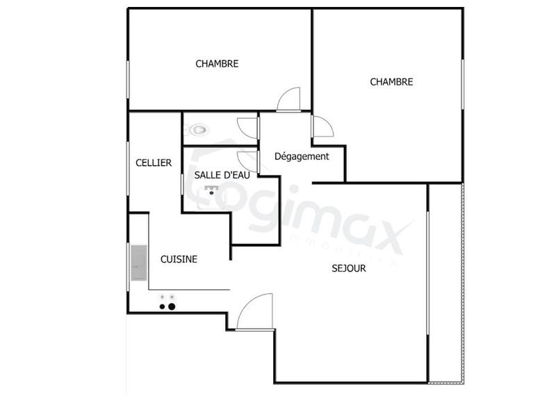 Appartement - 52 m² - 3 pièces