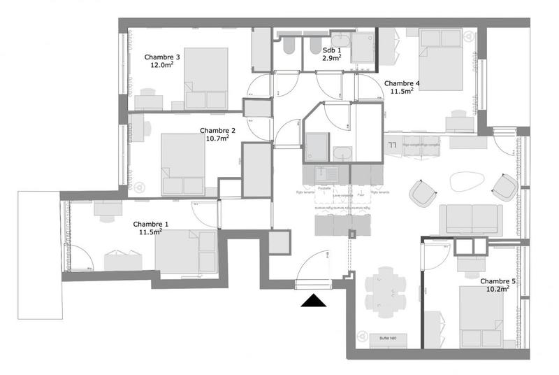 Appartement - 112 m² - 6 pièces