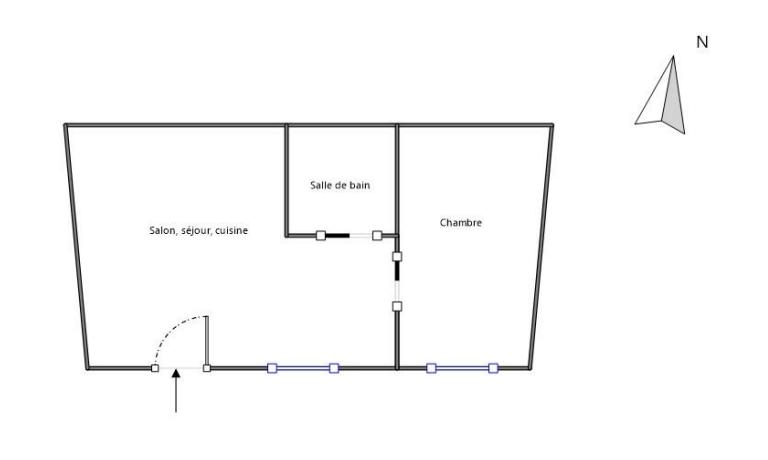 Appartement - 35 m² - 2 pièces