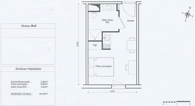 Appartement - 23 m² - 1 pièce