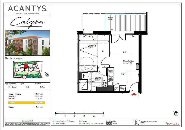 Appartement - 34 m² - 2 pièces