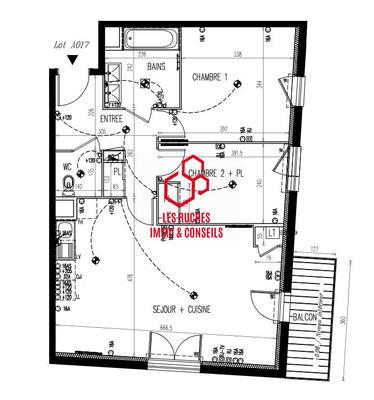 Appartement - 64 m² - 3 pièces