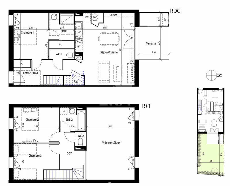 Maison - 88 m² - 4 pièces