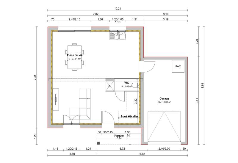 Maison - 79 m² - 4 pièces