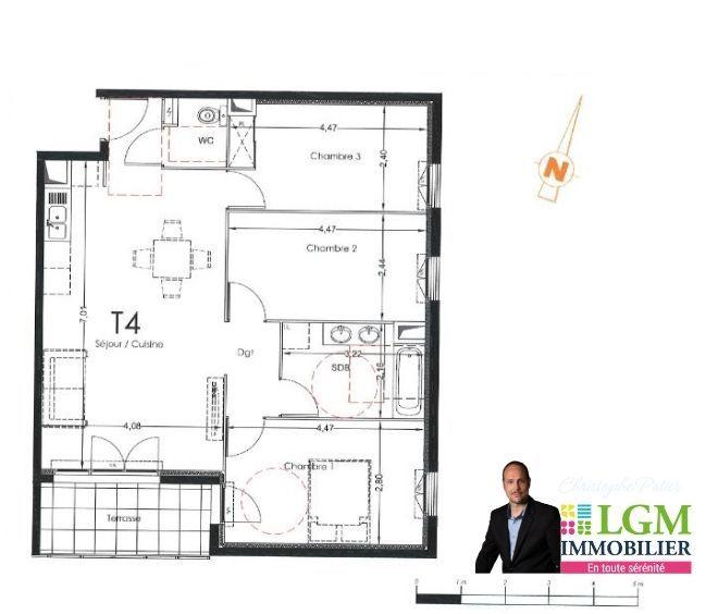 Appartement - 74 m² - 4 pièces