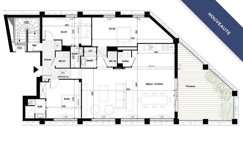 Loft - 125 m² - 4 pièces