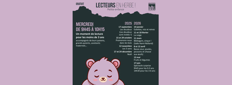 Lecteurs en Herbe à la Bibliothèque