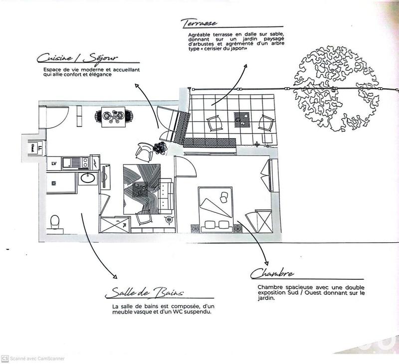 Appartement - 48 m² - 2 pièces