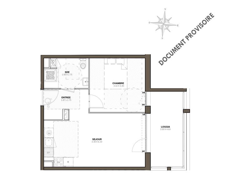 Appartement - 40 m² - 2 pièces