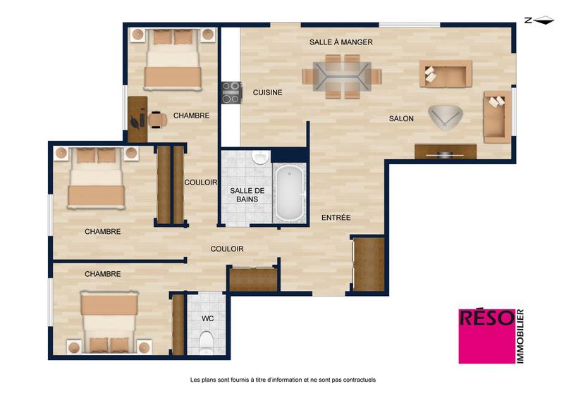 Appartement - 82 m² - 4 pièces