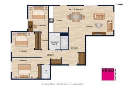 Appartement - 82 m² - 4 pièces