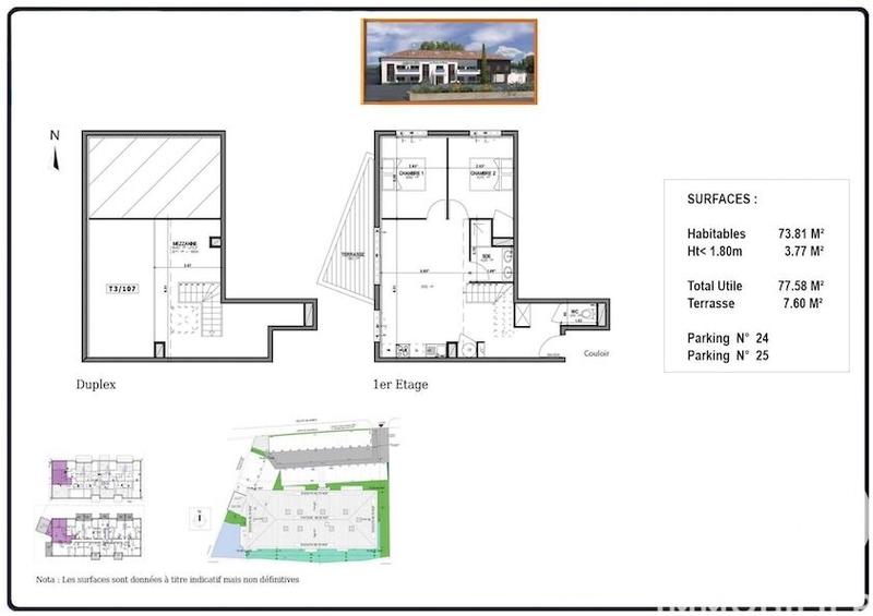 Appartement - 74 m² - 3 pièces