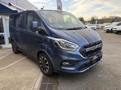 Ford Transit Custom 2.0l 185 Cv Sport L1 H1 Cabine Approfondie Bva + Attelage - 5 Places Tva Recuperable