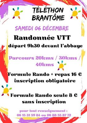 Téléthon de Brantôme en Périgord