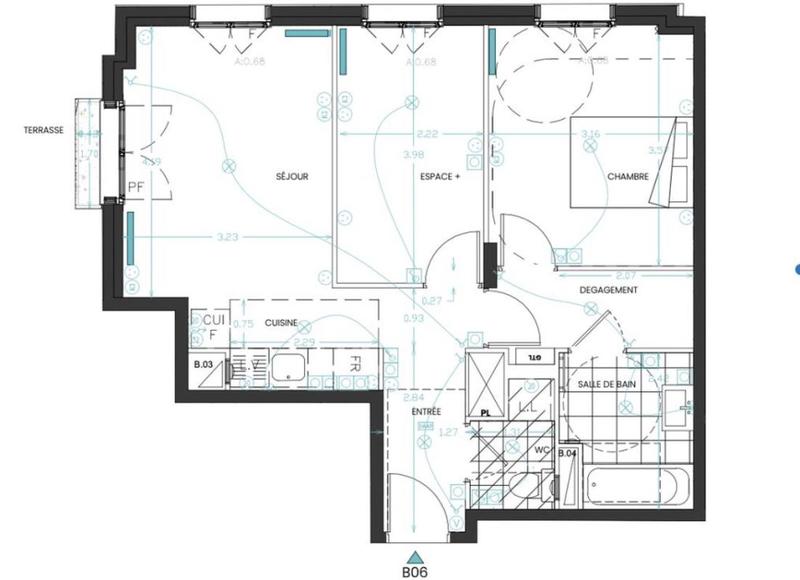 Appartement - 54 m² - 3 pièces