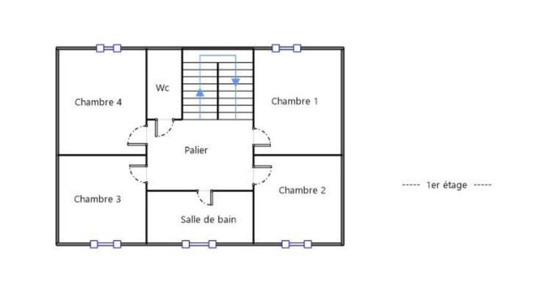 Maison - 100 m² - 6 pièces