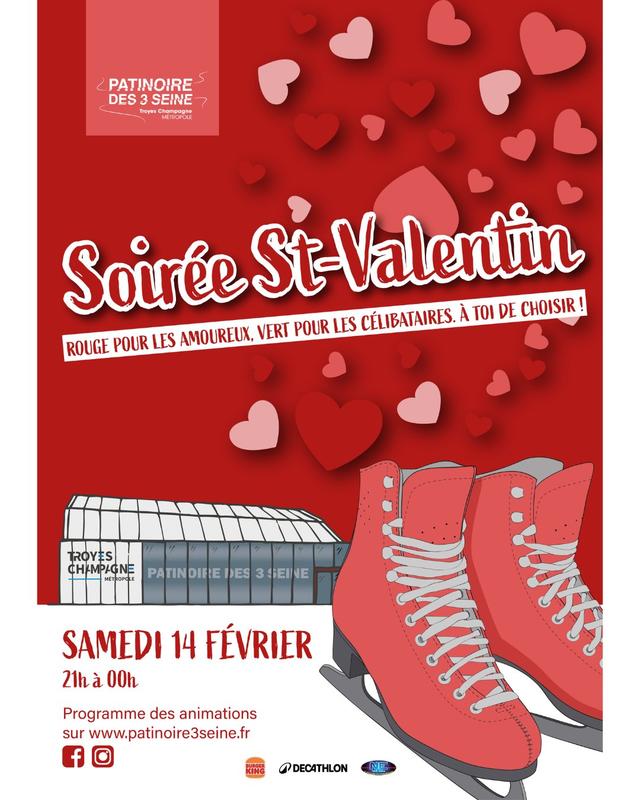 La Saint-Valentin à la patinoire
