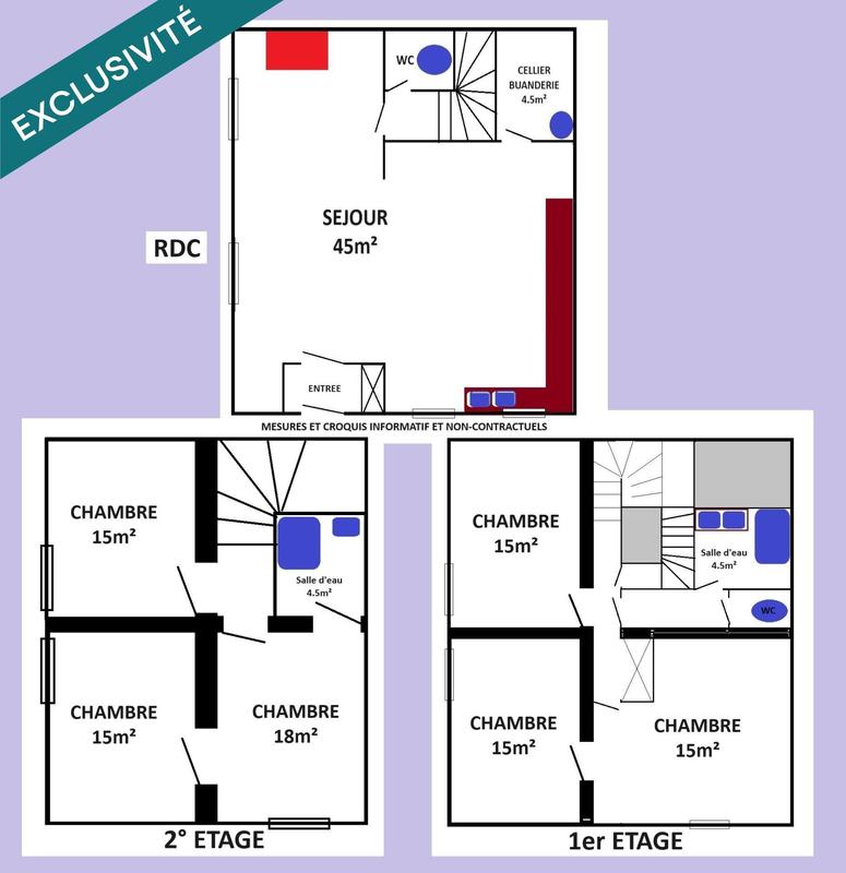 Maison - 150 m² - 7 pièces