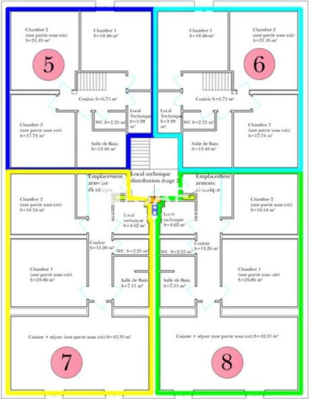 Immeuble - 1 000 m²