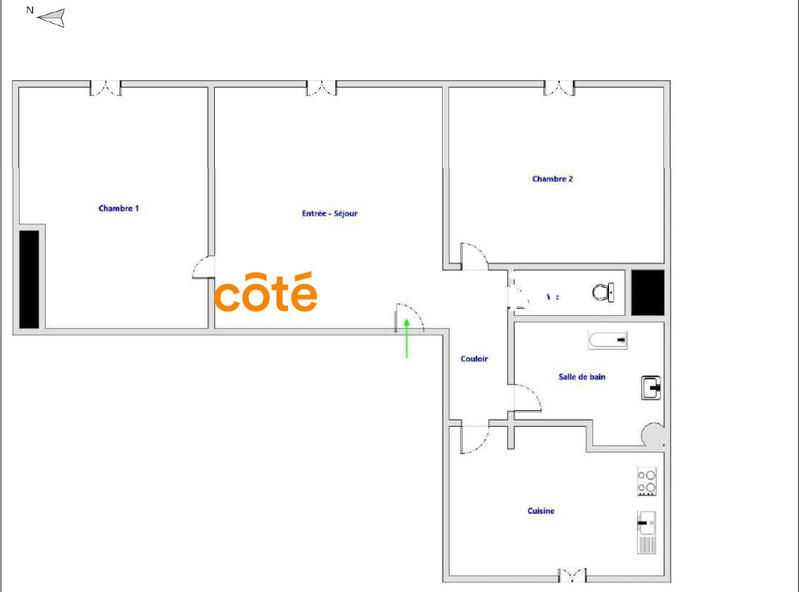 Appartement - 54 m² - 3 pièces
