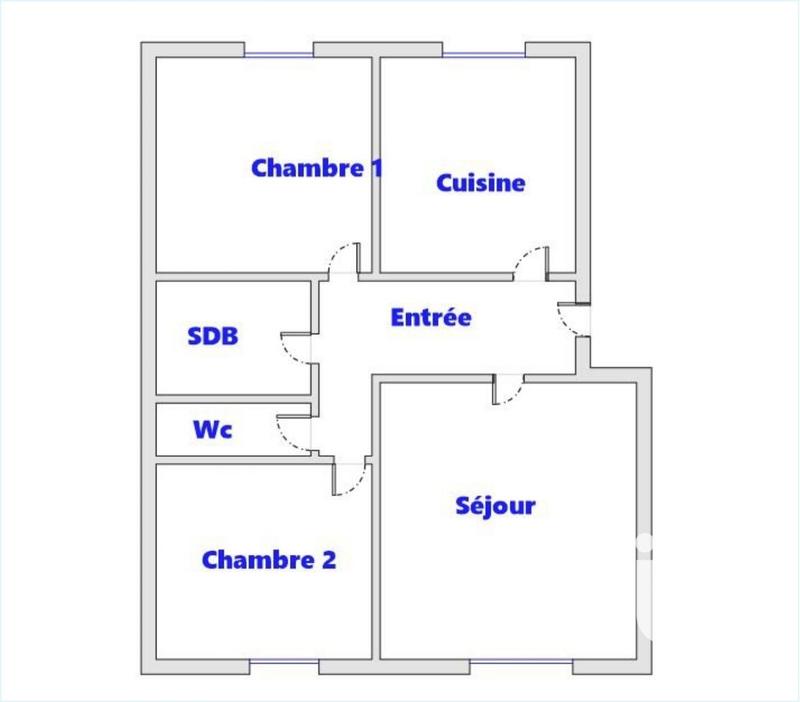 Appartement - 65 m² - 3 pièces