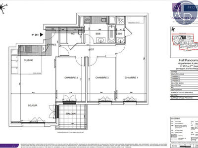 Appartement - 92 m² - 4 pièces