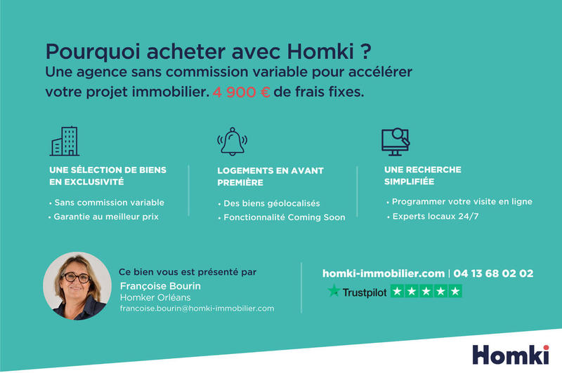 Appartement - 56 m² - 3 pièces