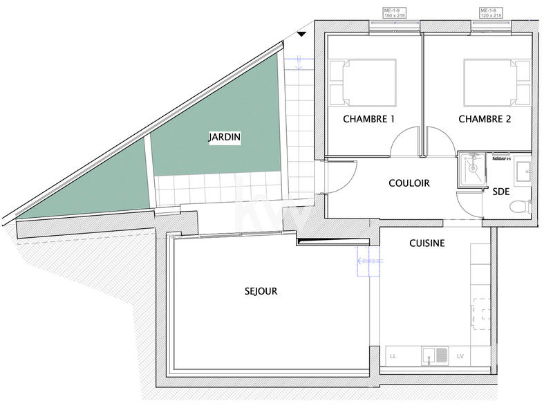 Appartement - 3 pièces