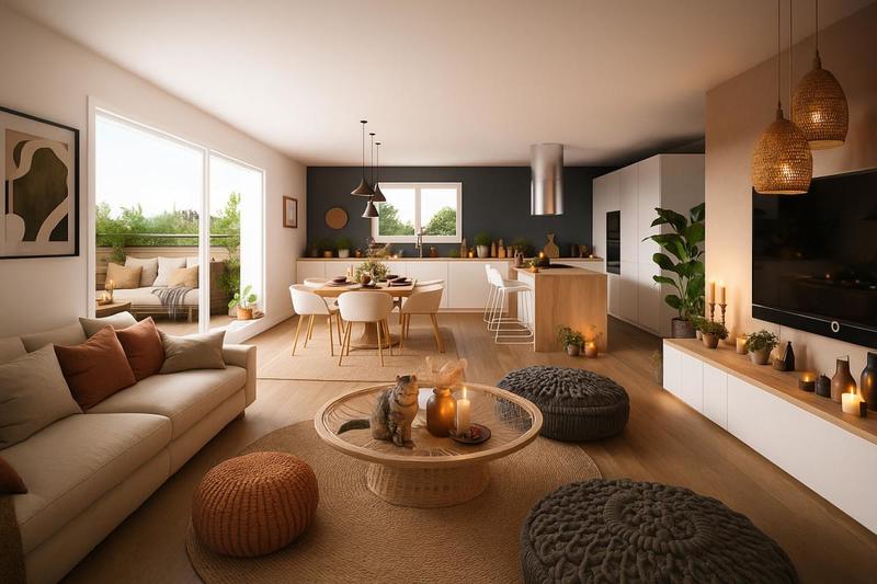 Appartement - 70 m² - 3 pièces