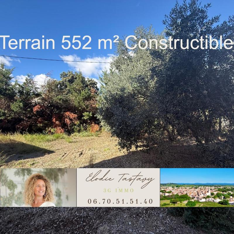 Terrain constructible - 552 m²