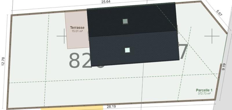Terrain - 372 m²