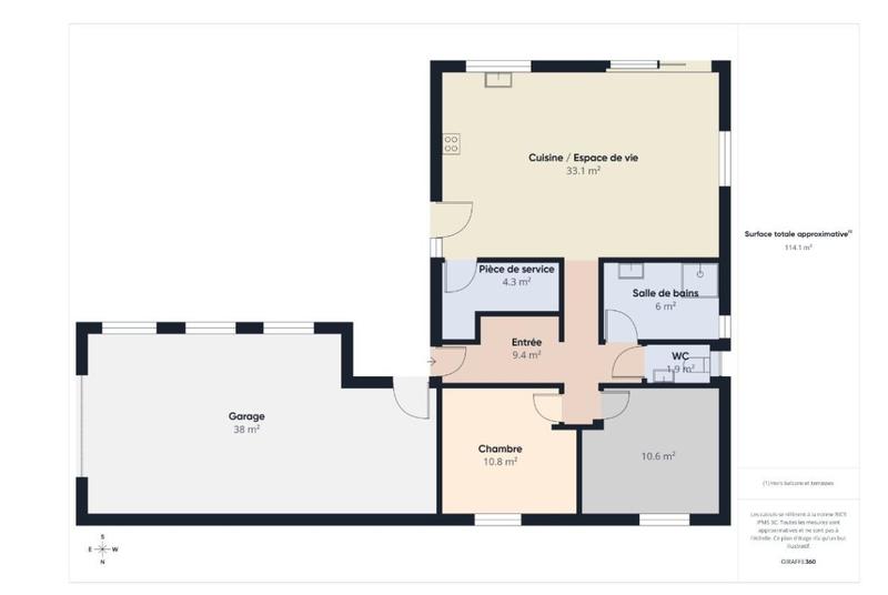 Maison - 77 m² - 3 pièces