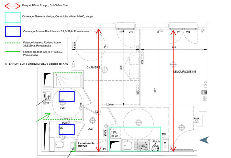 Appartement - 45 m² - 2 pièces