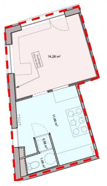 Local commercial - 28 m² - 2 pièces