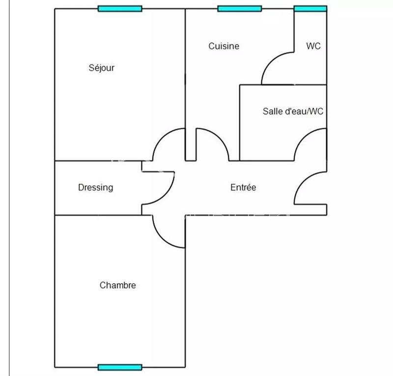 Appartement - 34 m² - 2 pièces